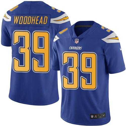 Nike Men & Women & Youth Chargers 39 Danny Woodhead Electric Blue Color Rush Limited Jersey,We sell and wholesale Nike Men & Women & Youth Chargers 39 Danny Woodhead Electric Blue Color Rush Limited Jersey on line form chian!